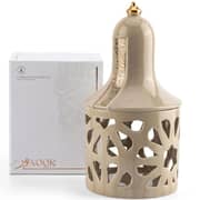 Otantik Nour Beige Large Electronic Candlestick Holder - Et2243