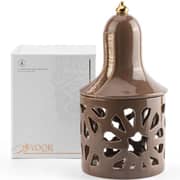 Otantik Nour Brown Large Electronic Candlestick Holder - Et2244