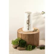 Otantik Liqaa Pearl White And Gold Large Electronic Candlestick Holder - Et2829