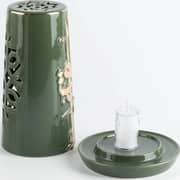Otantik Liqaa Olive And Gold Large Electronic Candlestick Holder - Et2832