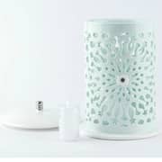 Otantik Asalah Teal And Silver Large Electronic Candlestick Holder - Et2587