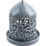 Otantik Jiwar Blue And Silver Medium Electronic Candlestick Holder - Et2705