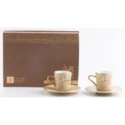 Otantik Jiwar Ivory and Gold Turkish Coffee 12pc Set - Et2646