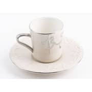 Otantik Jiwar Beige and Silver Turkish Coffee 12pc Set - Et2647