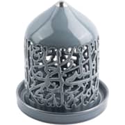 Otantik Jiwar Light Green and Silver Medium Electronic Candlestick Holder - Et2703