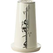 Otantik Liqaa Pearl White And Silver Large Electronic Candlestick Holder - Et2830