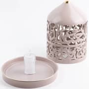 Otantik Jiwar Purple And Gold Large Electronic Candlestick Holder - Et2711