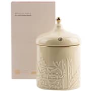 Otantik Jiwar Ivory And Gold Large Scented Candle - Et2687