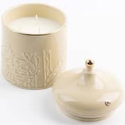 Otantik Jiwar Ivory And Gold Large Scented Candle - Et2687