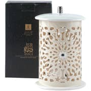 Otantik Asala Creamy And Silver Large Electronic Candlestick Holder - Et2588