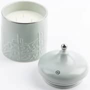 Otantik Joar Light Green And Silver Large Scented Candle - Et2689