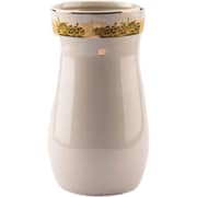 Otantik Ather Beige And Gold Medium Flower Vase 10.5x20 cm - Et2525