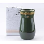 Otantik Ather Olive And Gold Medium Flower Vase 10.5x20 cm - Et2526