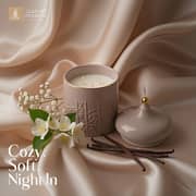 Otantik Jiwar Purple And Gold Large Scented Candle - Et2690