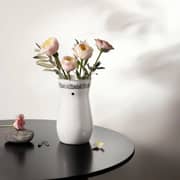 Otantik Ather White And Silver Medium Flower Vase - Et2528