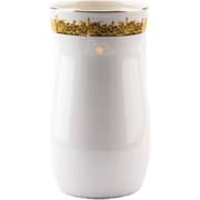 Otantik Ather White And Gold Medium Flower Vase 10.5x20 cm - Et2527