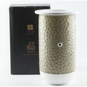 Otantik Asalah Olive And Gold Small Porcelain Vase - Et2615