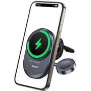 Benks Infinity 2-in-1 Wireless Car Charger Black - CZ06