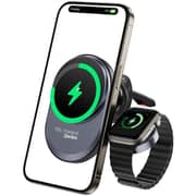 Benks Infinity 2-in-1 Wireless Car Charger Black - CZ06