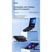 Benks Laptop Cooling Bracket With RGB Fan Black - SR08