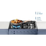 Midea 4 Burners Gas Cooker 60x60cm Stainless Steel/Black - MFOMG24TESS