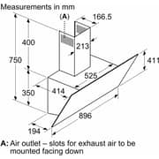 Siemens iQ300 Built-in Chimney Hood 90cm Graphite - LC96KPJ60M