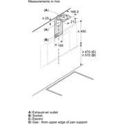 Siemens iQ300 Built-in Chimney Hood 90cm Graphite - LC96KPJ60M