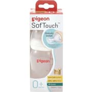 Pigeon Softouch Peristaltic Plus Wide Neck Bottle White