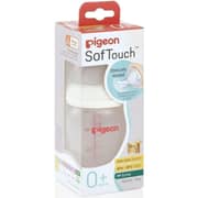 Pigeon Softouch Peristaltic Plus Wide Neck Bottle White