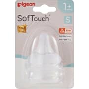 Pigeon Soft Touch Nipple Transparent 2pcs