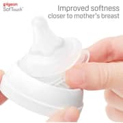 Pigeon Soft Touch Nipple Transparent 2pcs