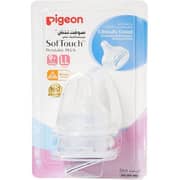 Pigeon Soft Touch 2pcs Silicone Nipple Clear