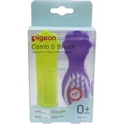 Pigeon Comb & Brush Purple/Yellow 2pcs