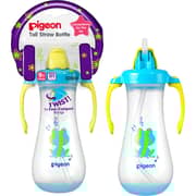 Pigeon Tall Straw Bottle Blue