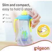 Pigeon Tall Straw Bottle Blue