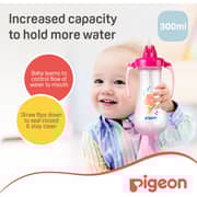 Pigeon Tall Straw Bottle Pink