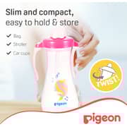 Pigeon Tall Straw Bottle Pink