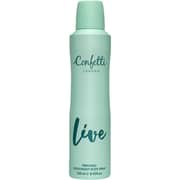 Confetti London Live Deodorant For Women 250ml