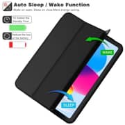 Xyklon Shield Skin Leather Case Black iPad 10 - XSHISKIN10.9BK
