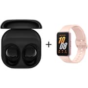 Samsung Galaxy Buds Core Wireless Earbuds Black + GalaxyFit 3 Pink