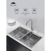 Millen 2 Bowl Sink With Faucet 1pc Set - MS7544