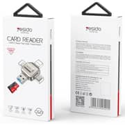 Yesido 4-in-1 Adapter Silver - GS23