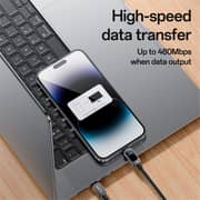 Yesido Type-C To IP Data Cable Black - CA180