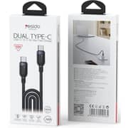 Yesido Type-C To Type-C Data Cable Black - CA194