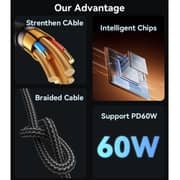 Yesido Type-C To Type-C Data Cable Black - CA194