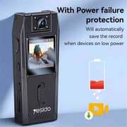 Yesido Body Black Action Camera - KM25
