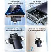 Yesido 2-in-1 Adapter Black - GS35