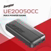 Energizer Power Bank 20000mAh Black - UE20050CC