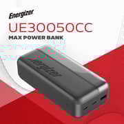 Energizer Power Bank 30000mAh Black - UE30050CC