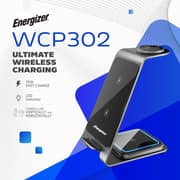Energizer 3-in-1 Wireless Charger Stand Grey - WCP302